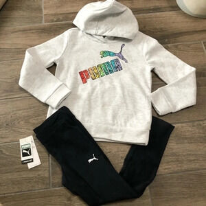 NWT Girls puma 2pc set sporty streetwear activewear
